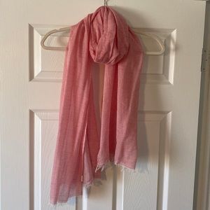 EUC Women’s Striped Scarf. No tag. Pink, White